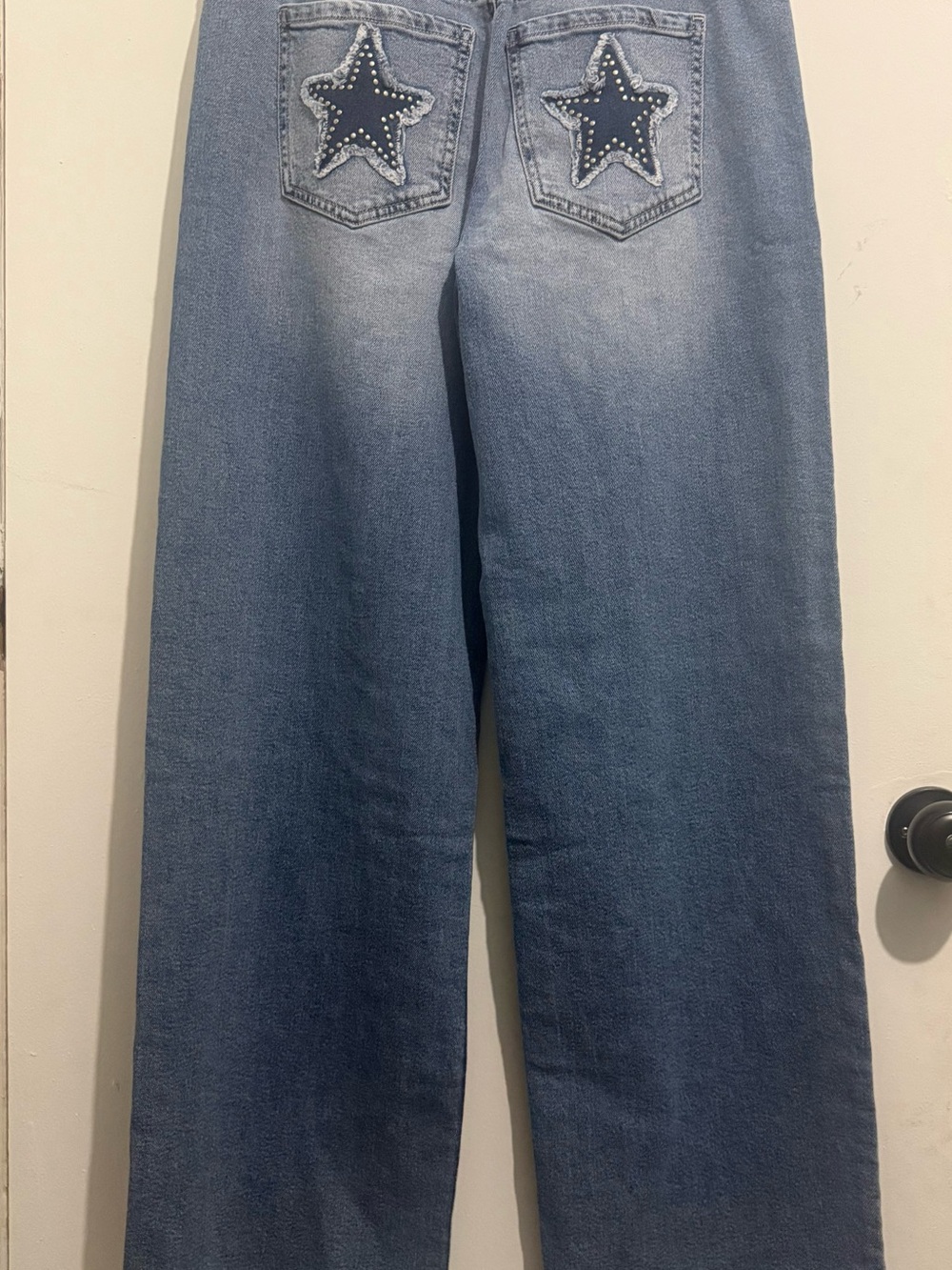 Wide Leg Star Pocket Jeans NWT Size M (8–10) Boundaries - Picture 3 of 5